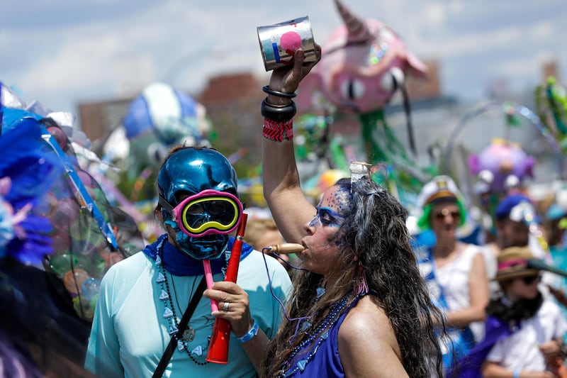 Participants take part in 37th Annual Mermaid Parade in the Coney Island section of Brooklyn in New York, U.S.  Reuters