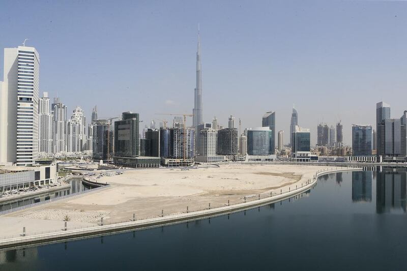 Business Bay in Dubai. Rents were generally 2 per cent lower across the Dubai market in Q2. Sarah Dea / The National