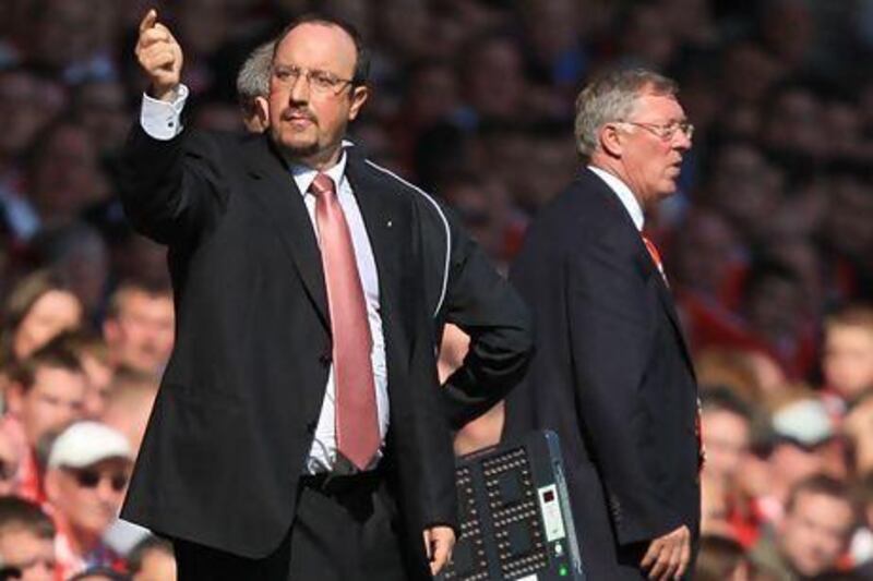 The relationship between Rafa Benitez, left, and Sir Alex Ferguson soured in 2008/09. Mike Egerton / EMPICS Sport