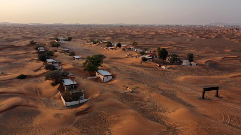 While to the north is a bustling 'new' Al Madam, with a population of 11,000 inhabitants, here the 'old village' lies deserted. AFP