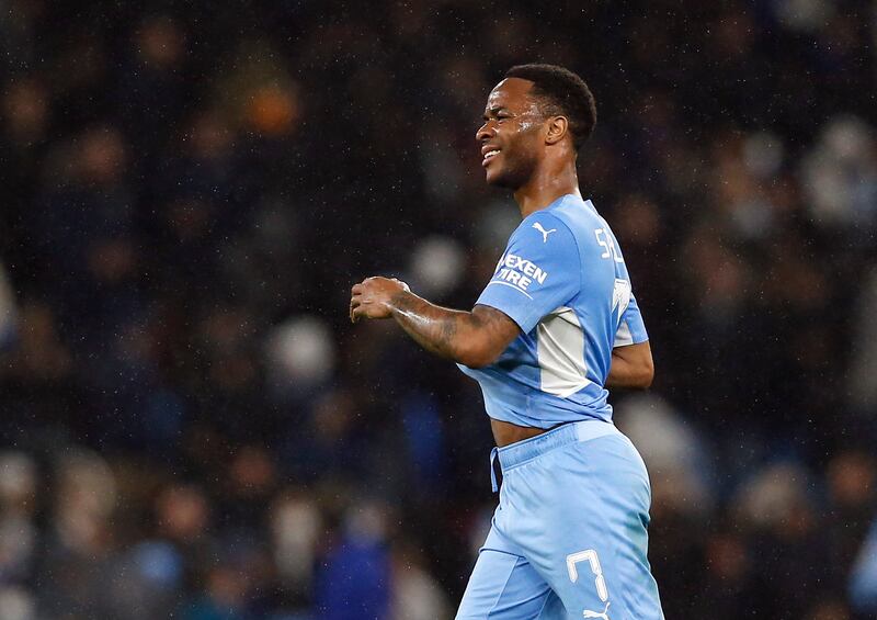 Raheem Sterling - 7, Made some great bursts forward and was involved most of the times that Atleti looked remotely stretched in the first period. Reuters