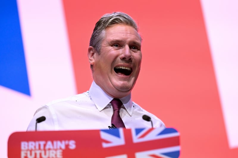 Sir Keir Starmer delivered his speech to the Labour Party conference on Tuesday, setting out his vision to lead Britain. Bloomberg
