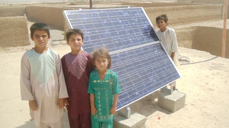 It was the first time thousands of Afghan people had an  electricity supply. Photo: Masdar
