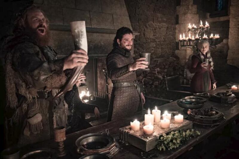 The Feast of Winterfell, from episode four of 'Game of Thrones' season eight, is where the infamous coffee cup starred. Courtesy HBO 