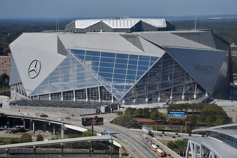 The Mercedes-Benz Stadium in Atlanta will play host at the 2026 World Cup. AP