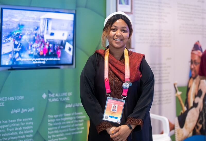 When Noura Mohamed returns home to The Comoros she plans on using the contacts she made at Expo 2020 to help build a primary school.  Ruel Pableo for The National