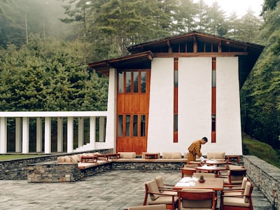 Built in the style of a traditional dzong fortress, Amankora Thimphu is spread across several buildings. Photo: Aman