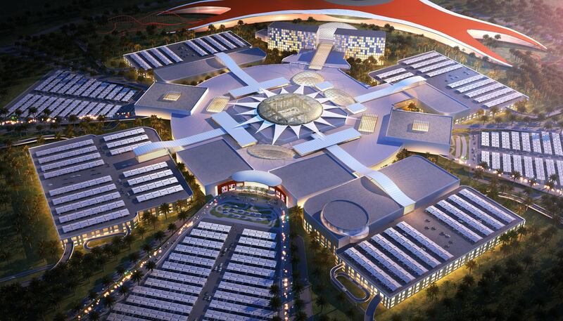 Yas Mall, set to be the second biggest mall in the UAE, is slated to open early next year. Picture courtesy Wam