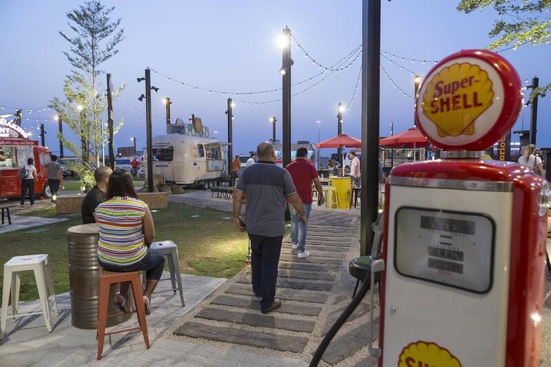 The Last Exit food truck park, on the Dubai-Abu Dhabi highway, is a spin-off from the American idea. Antonie Robertson / The National