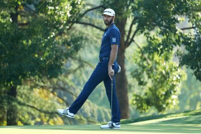 SHANGHAI, CHINA - OCTOBER 28:  Dustin Johnson of the United States reacts to a missed putt on the 11th green during the final round of the WGC - HSBC Champions at Sheshan International Golf Club on October 28, 2018 in Shanghai, China.  (Photo by Matthew Lewis/Getty Images)