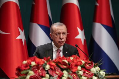 Turkish President Recep Tayyip Erdogan. EPA
