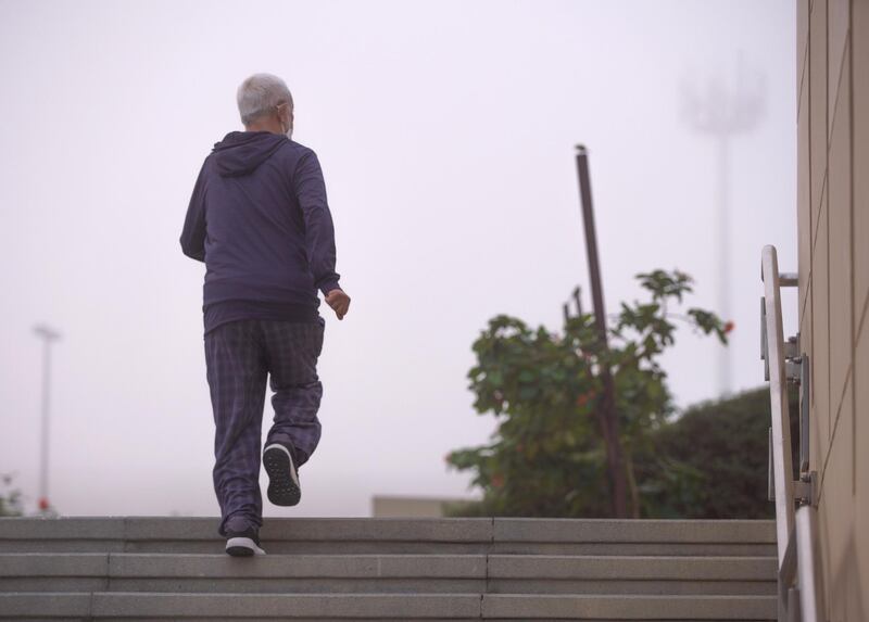 Abu Dhabi, United Arab Emirates, December 6, 2020.   Foggy morning at the Al Raha area.
Victor Besa/The National
Section:  NA
For:  Standalone/Stock Images