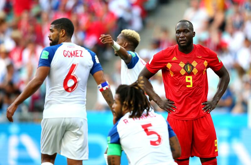 Romelu Lukaku looks on during the  match between Belgium and Panama. Alex Livesey / Getty Images