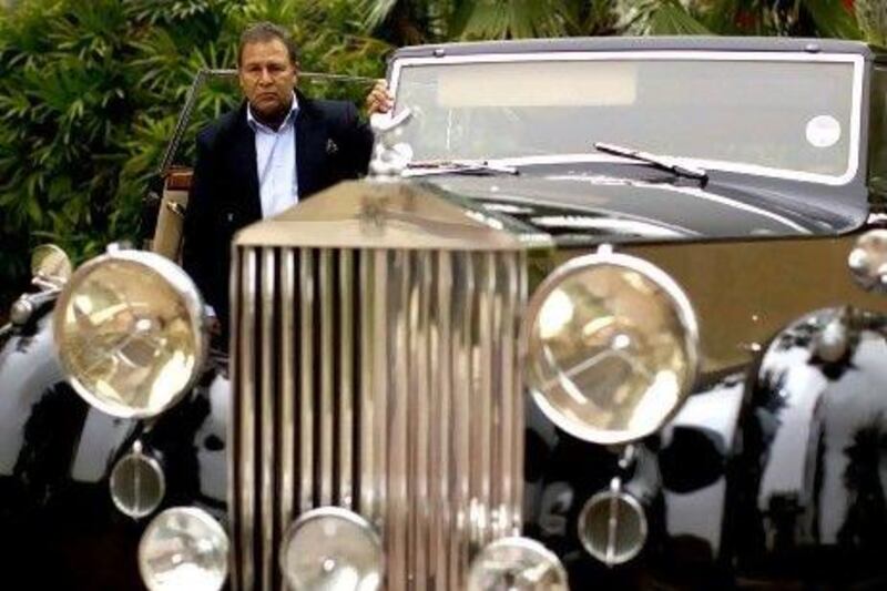 Aly Rifaah is a genuine classic car enthusiast, with a particular liking for Bentleys and Rolls-Royces, such as his 1947 Silver Wraith. Christopher Pike / The National