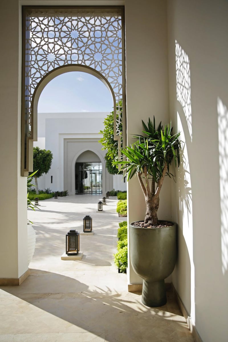Arabesque details can be spotted throughout. Courtesy Hilton Tangier Al Houara