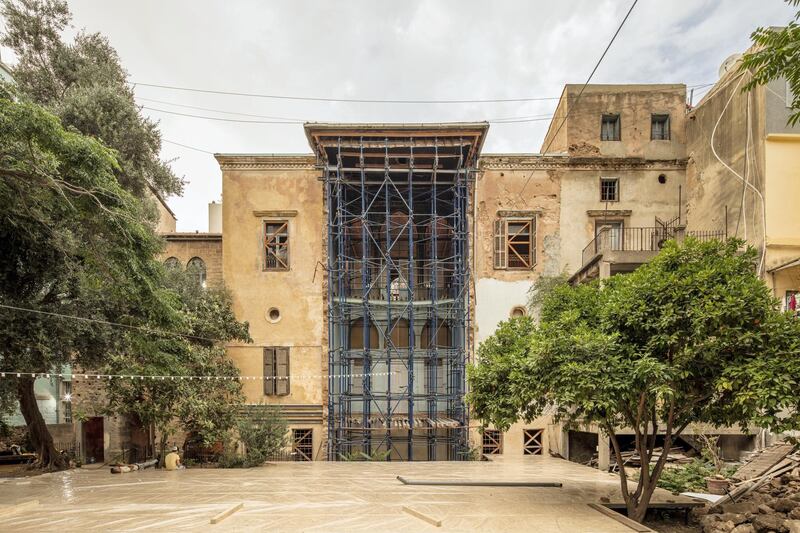 The south side of Bayt K before renovation by AKK Architects. Courtesy of Ibai Rigby