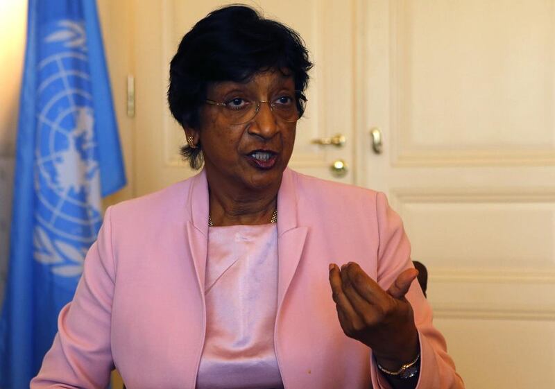 Navi Pillay spoke loudly and clearly at the United Nationa about Israel’s defiance of international law. Ruben Sprich  /  Reuters