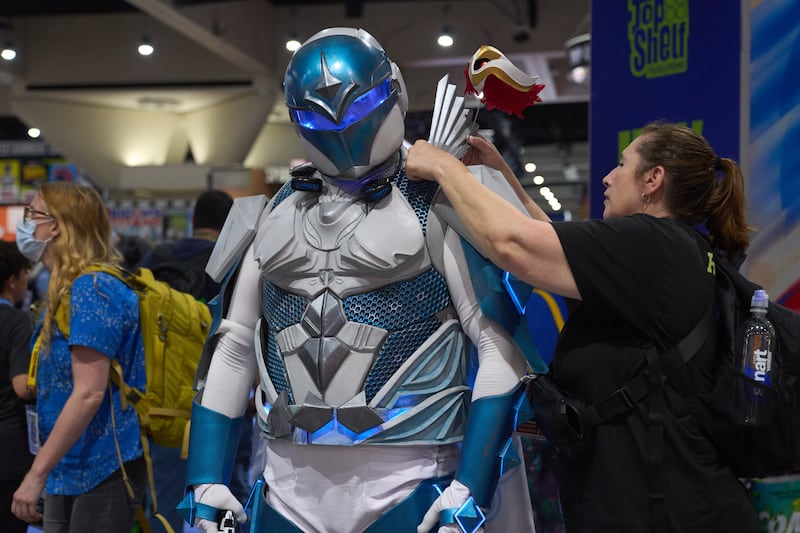 A person cosplays as Guardian of Destiny.   EPA 
