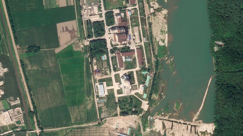 A satellite photo of North Korea's main nuclear complex in Yongbyon, North Korea. Photo: AP