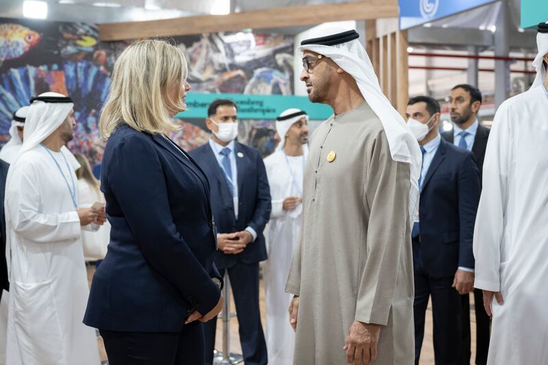 Sheikh Mohamed, right. Rashed Al Mansoori / UAE Presidential Court 