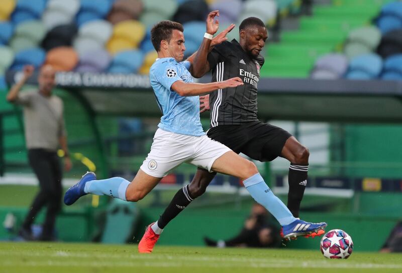 Eric Garcia - 7: A breakthrough performer this summer despite being knocked unconscious against Arsenal, Garcia looked to be the answer to the persistent questions over City’s defensive issues. The news that he is likely to return to Spain soon clouds further judgement of him. EPA