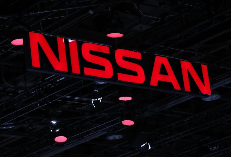 The Nissan logo is displayed at the North American International Auto Show in Detroit, Michigan, U.S., January 15, 2019. REUTERS/Brendan Mcdermid