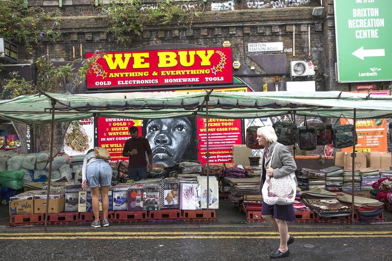 A store at Brixton Market. Shopkeepers and tenants are facing eviction from several of the spaces under the Brixton Arches.  Dan Kitwood / Getty