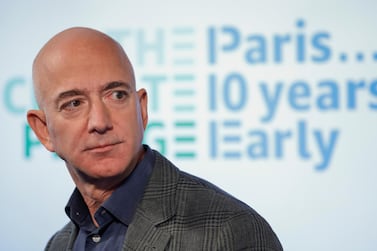Amazon CEO Jeff Bezos saw his wealth rise after his e-commerce firm posted record-breaking fourth-quarter profits. AP 