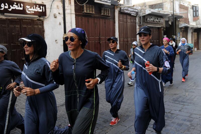 This set off a new debate about sartorial freedom in the country, where women typically wear all-black, body-shrouding abayas while in public. Amer Hilabi / AFP