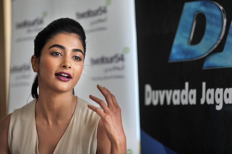 Bollywoood actress Pooja Hegde talks about her role in the film. Delores Johnson / The National 