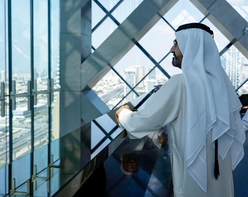 Sheikh Mohammed was accompanied by Sheikh Hamdan bin Mohammed, Crown Prince of Dubai, and Sheikh Maktoum bin Mohammed, First Deputy Ruler of Dubai