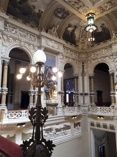 The interior of the casino in San Pellegrino in Italy. Photo by Simone Filippetti