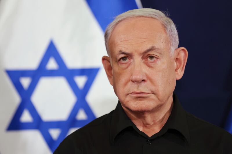 Israeli Prime Minister Benjamin Netanyahu has ruled out any role for the Palestinian Authority in running Gaza after the war ends. AP