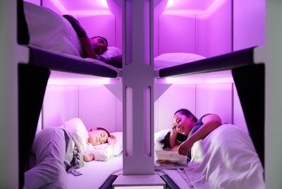 Air New Zealand's new Skynest bunk beds will be introduced in September next year. Photo: Air New Zealand