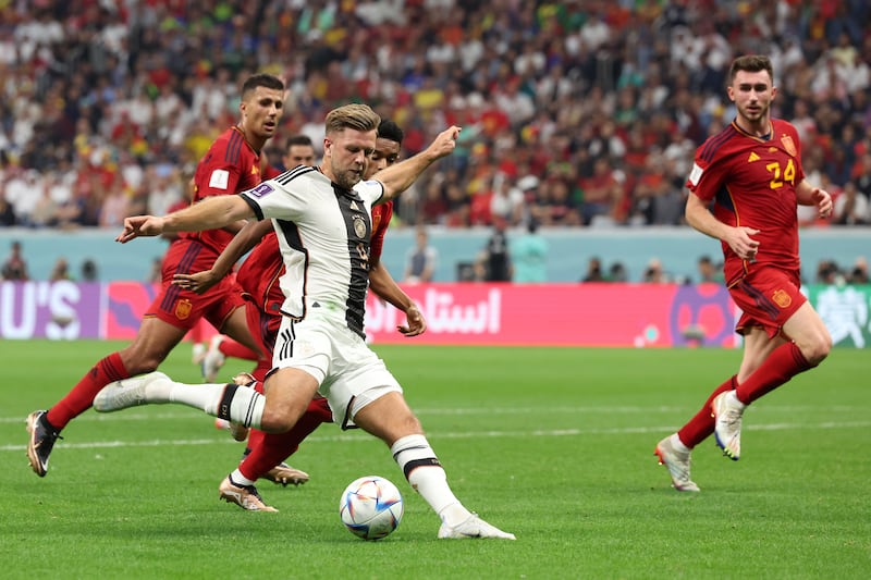 Niclas Fullkrug scores for Germany. Getty