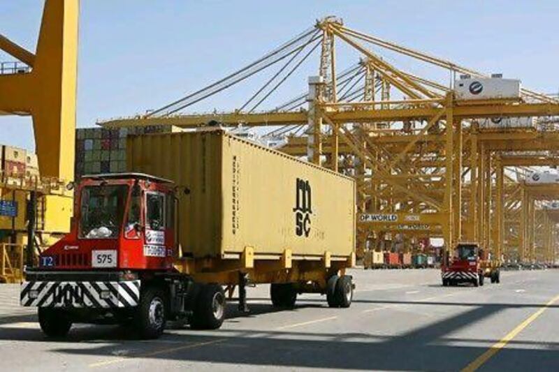 The completion of work at DP World's existing facilities such as Jebel Ali Terminal 3 and new ones such as London Gateway will mark a peak in the capital expenditure cycle of the company, Mr Resillot said. Courtesy DP World
