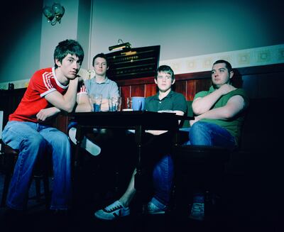 English indie rock band Arctic Monkeys in 2006., from left, Alex Turner, Matt Helders, Jamie Cook and Andy Nicholson. Photo: Redferns