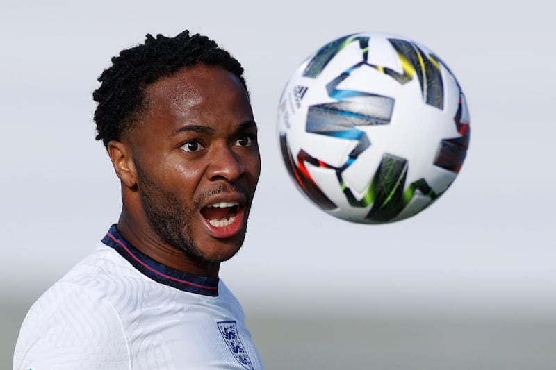 England attacker Raheem Sterling during the Uefa Nations League game against Iceland in Reykjavik on Saturday, September 5. Reuters