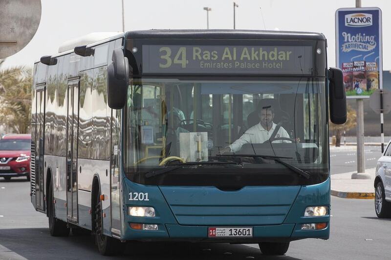 More than 500 buses ply Abu Dhabi streets each day but the service will have to improve markedly before drivers leave their cars at home. Mona Al Marzooqi / The National 