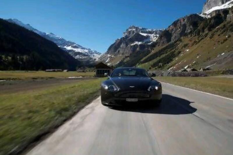 Tearing down the Klausen Pass in an Aston Martin. Ultimate Drives has a range of luxury-car tours across Germany, Italy, Austria, France and Switzerland. Courtesy of Ultimate Drives