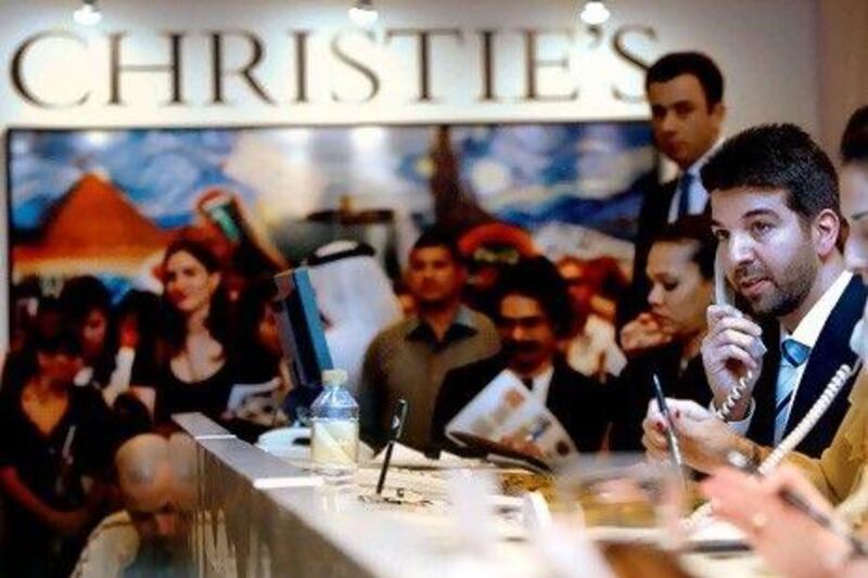 Michael Jeha, the managing director for Christie's in Dubai, says artworks are being bought as investments.