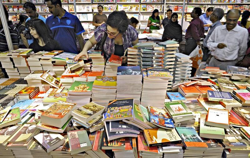 Book lovers browse through thousands of books at the Sharjah International Book Fair Jeff Topping/For The National