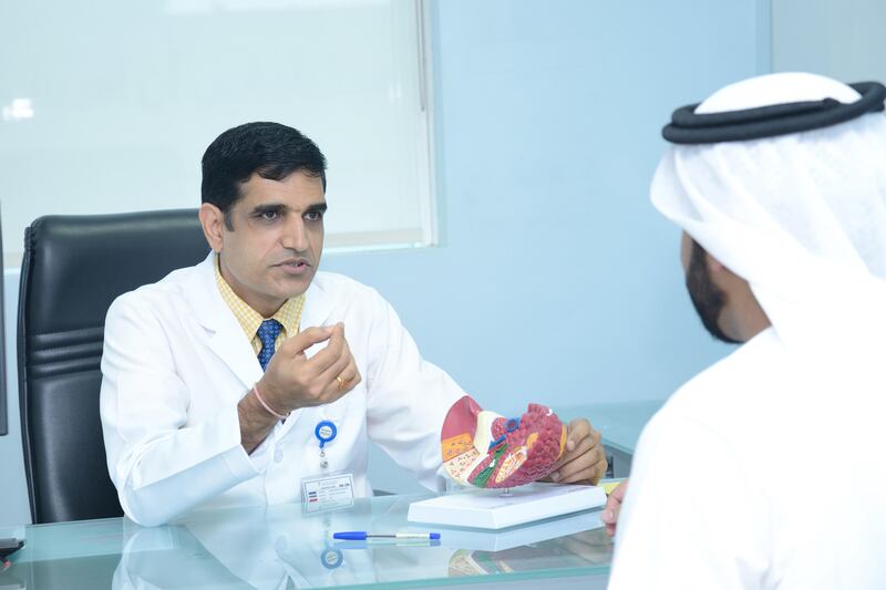 Dr Yogash Shastri, Gastrologist at NMC Specialty Hospital in Abu Dhabi speaks about the importance of the quality of food as it can prevent chronic diseases such as cancer. Courtesy NMC Specialty Hospital
