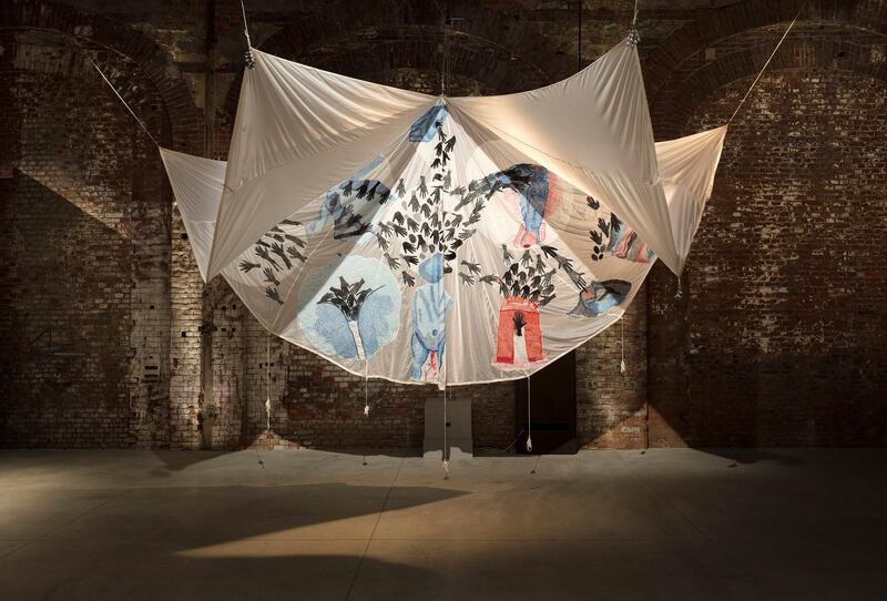 Dubai artists Ramin Haerizadeh, Rokni Haerizadeh and Hesam Rahmanian will show ‘Lo’Bat’ in Toronto. Photo by Andrea Rossetti / Courtesy of OGR Torino and the artists