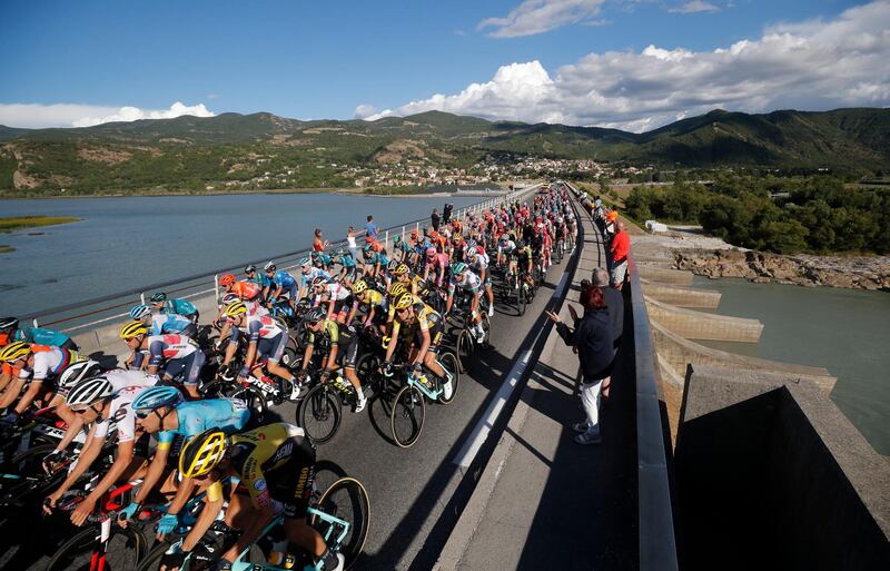 The peloton during Stage 3 of the Tour de France. Reuters