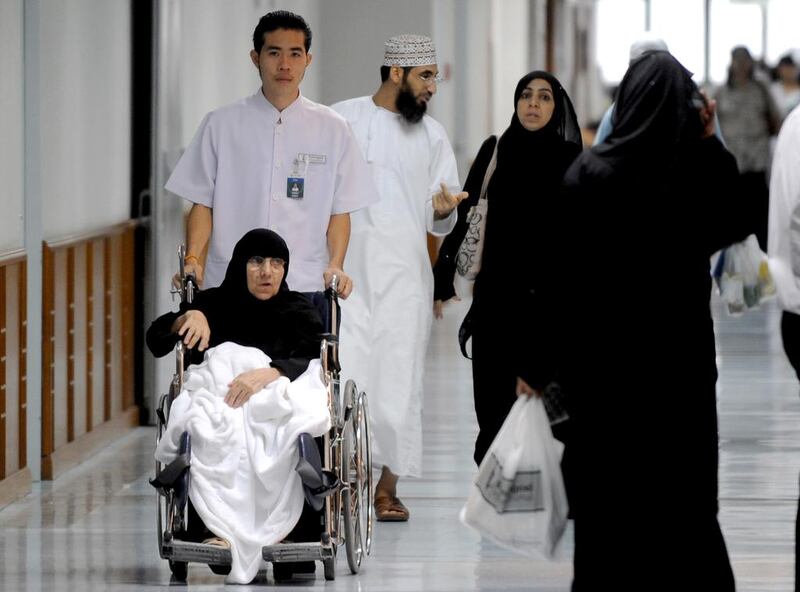 Bangkok’s Bumrungrad Hospital is treating fewer patients from the UAE. Pornchai Kittiwongsakul/AFP 