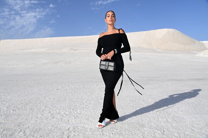 Rodriguez wore a fitted dress to the Jacquemus fashion show in June 2022 in Arles, France. Getty Images