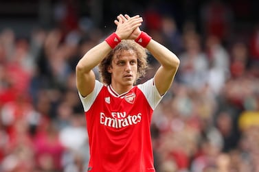 Arsenal's David Luiz applauds the fans after the 2-1 win at Burnley last week. Reuters