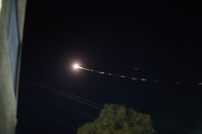 Missiles from Israel's Iron Dome air defence system are fired from the southern Israeli town of Sderot. AFP