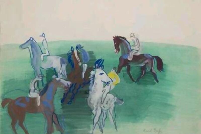 Chevaux et Jockeys by the artist Raoul Dufy.